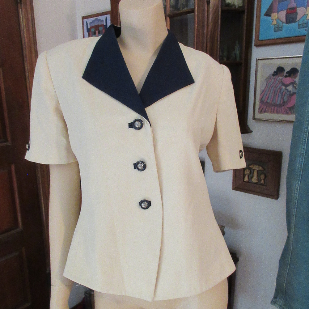 Vintage KASPER TOP Mustard 6P Career Work